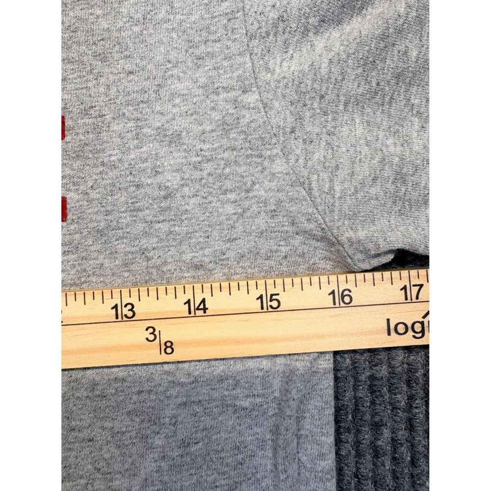 Nike Team Ohio State Buckeyes Dot The I Heather Gray T-Shirt Mens Medium - Picture 6 of 7